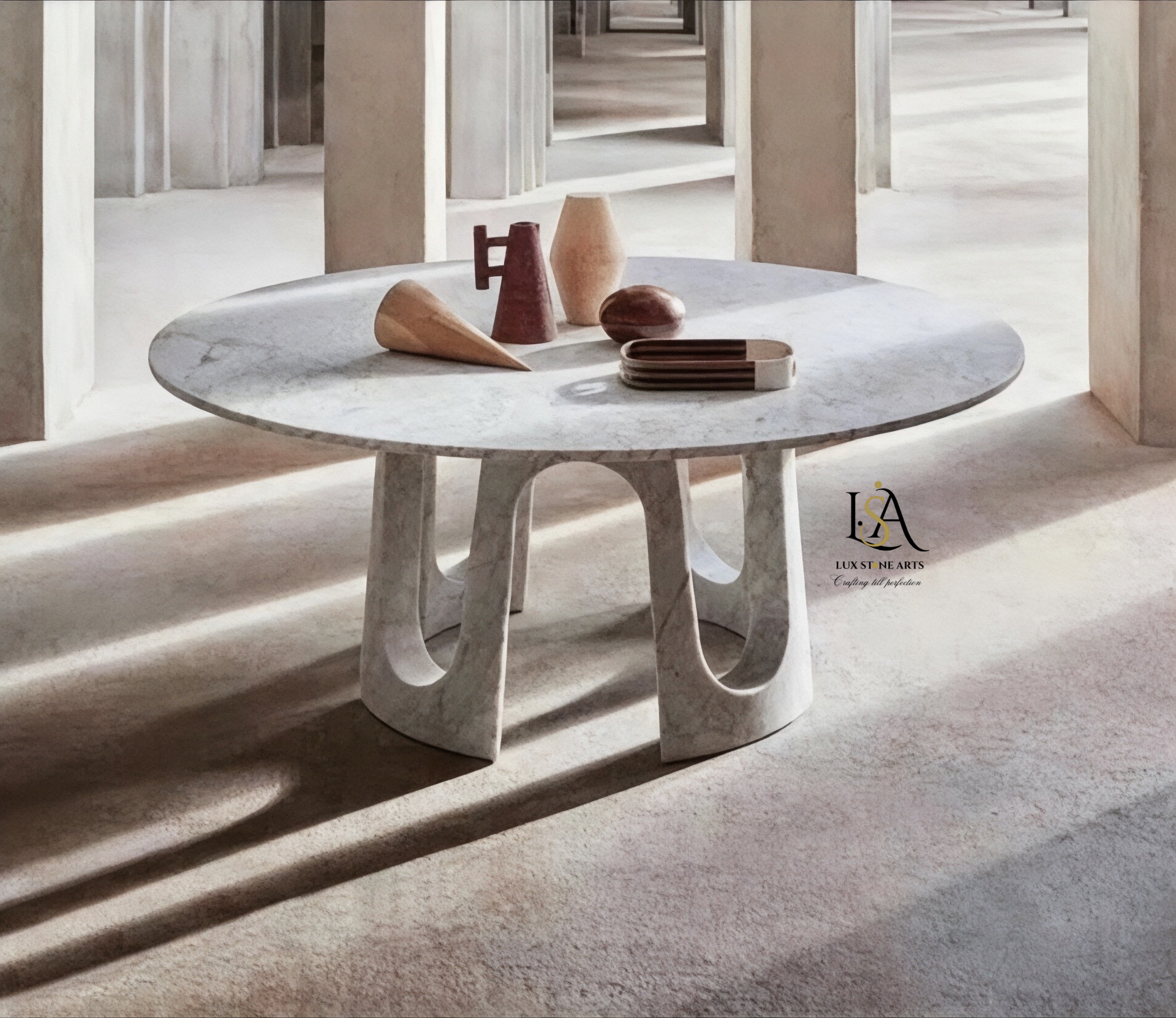 Cross Leg Side Table for Living Room