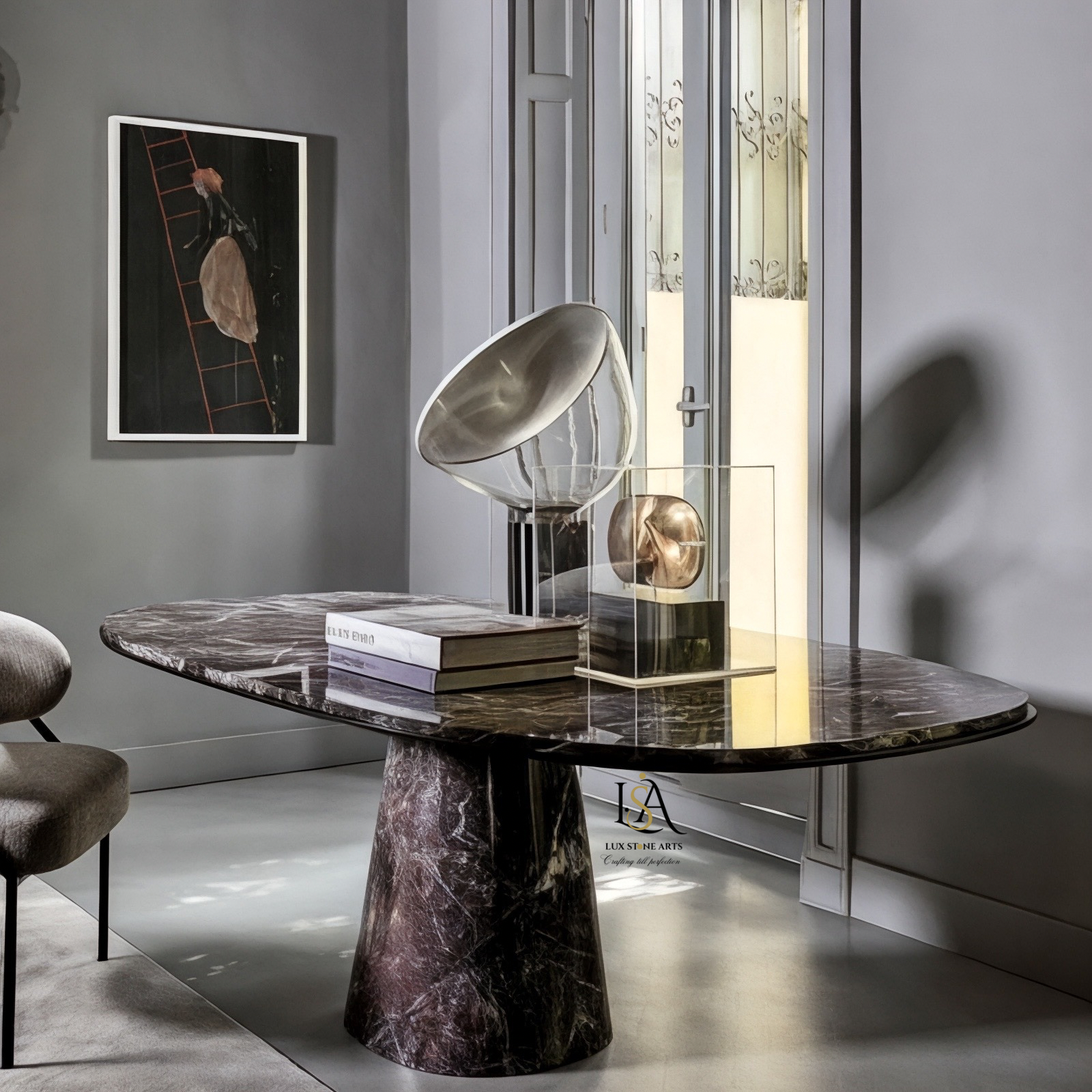 Cross Leg Side Table for Living Room